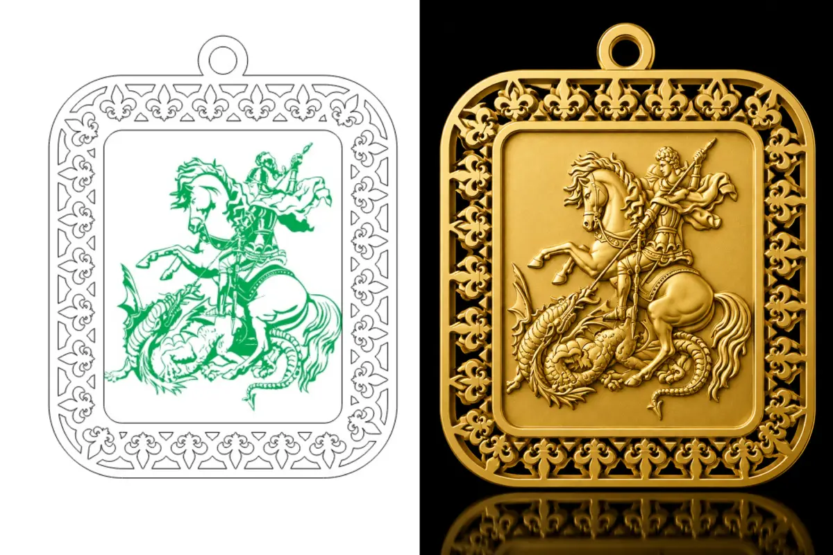 Modelo religioso de São Jorge
