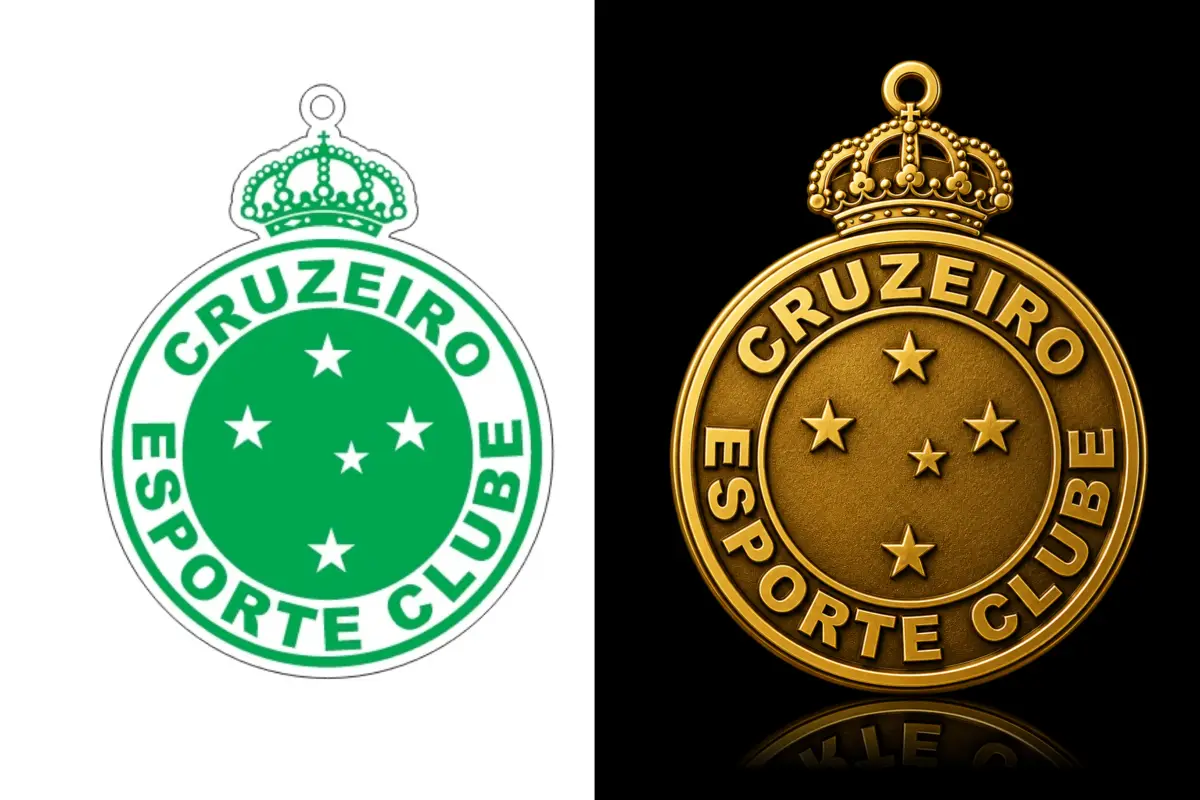 Modelo de pingente do Cruzeiro